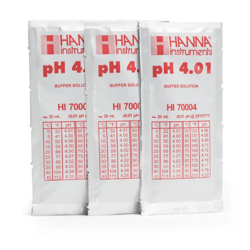 Hanna HI70004P pH Buffer Solution Sachet pH 4.01 – 20ml