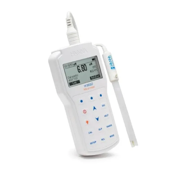 Hanna HI98162 Portable pH/Temp Meter for Milk