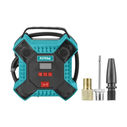 Total TTAC1601 Tyre Inflator Auto Air Compressor with Accessories 160PSI - 12V DC