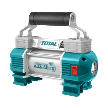 Total TTAC2506 Tyre Inflator Auto Air Compressor with Accessories 120PSI - 12V DC